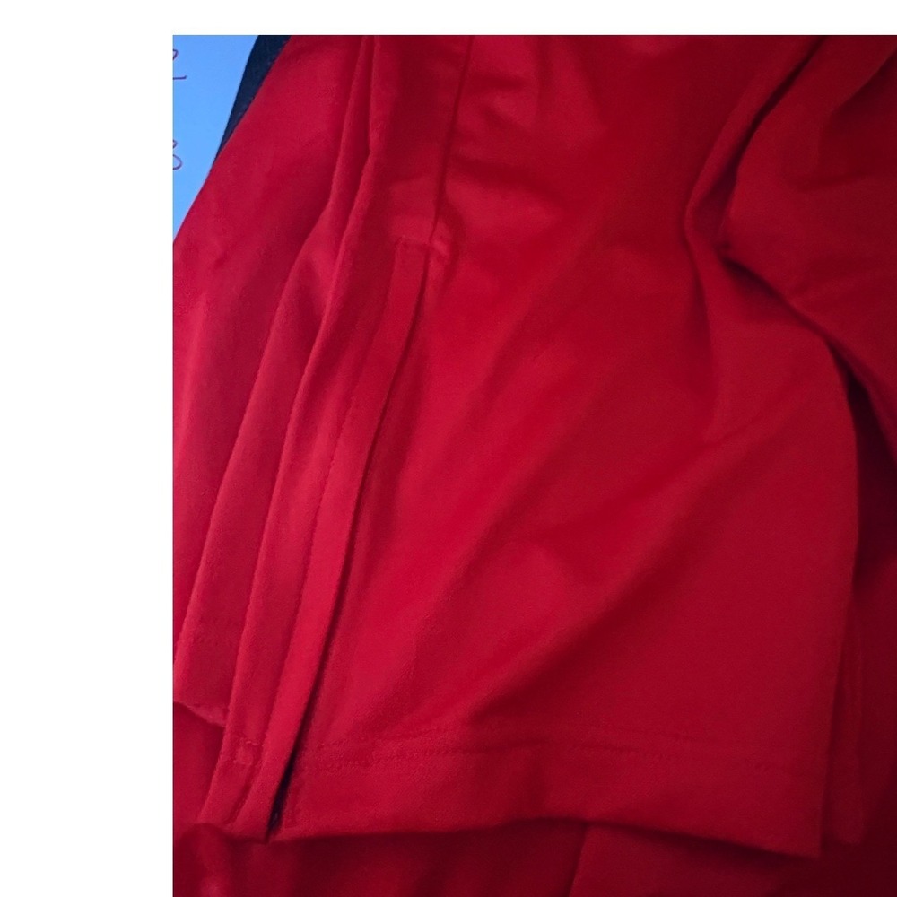Nike Track Pants Women's XXL Red Excellent Zipper Ankle Side Stripe 836120-656 - Picture 8 of 9